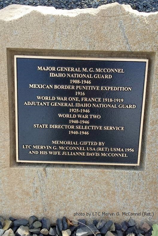 Major General McConnel plaque